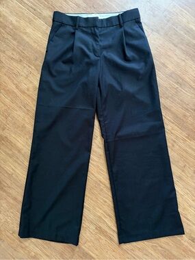 H&M Womens Sz 6 Pants Black Dress Pants Wide Leg trousers